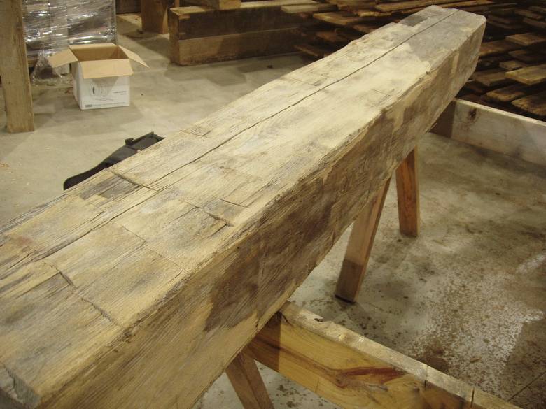 Hand Hewn Mantel for Approval / 8x10x85" Hand Hewn Mantel
